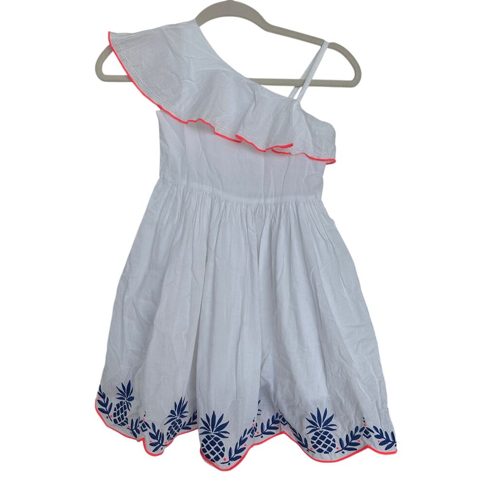 Janie & Jack Pretty in Paradise Pineapple Dress Girls Size 6 EUC Tropical Summer